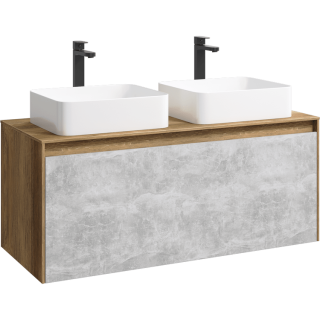 Подвесная тумба под раковину Aqwella Mobi MOB0112DB+MOB0712BS 120 см